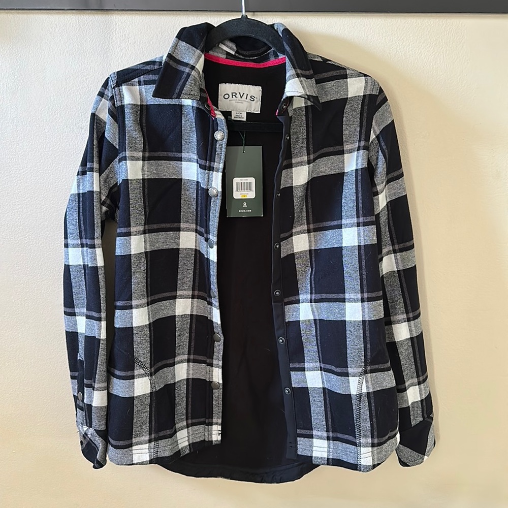 nwt or is flannel shirt jacket pinnacle